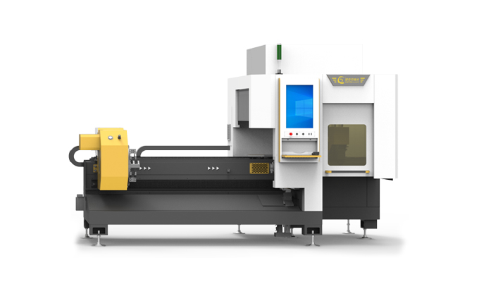 双卡盘高速0尾料激光切管机